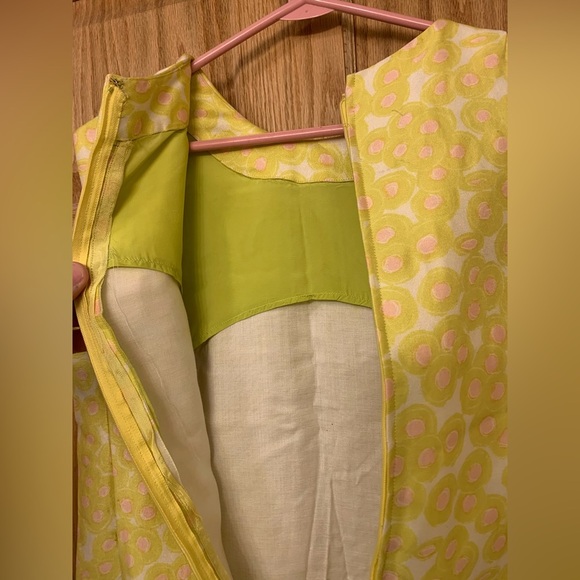 Source Unknown Yellow Sheath Maxi Dress Crew Neck Sleeveless - Picture 7 of 13